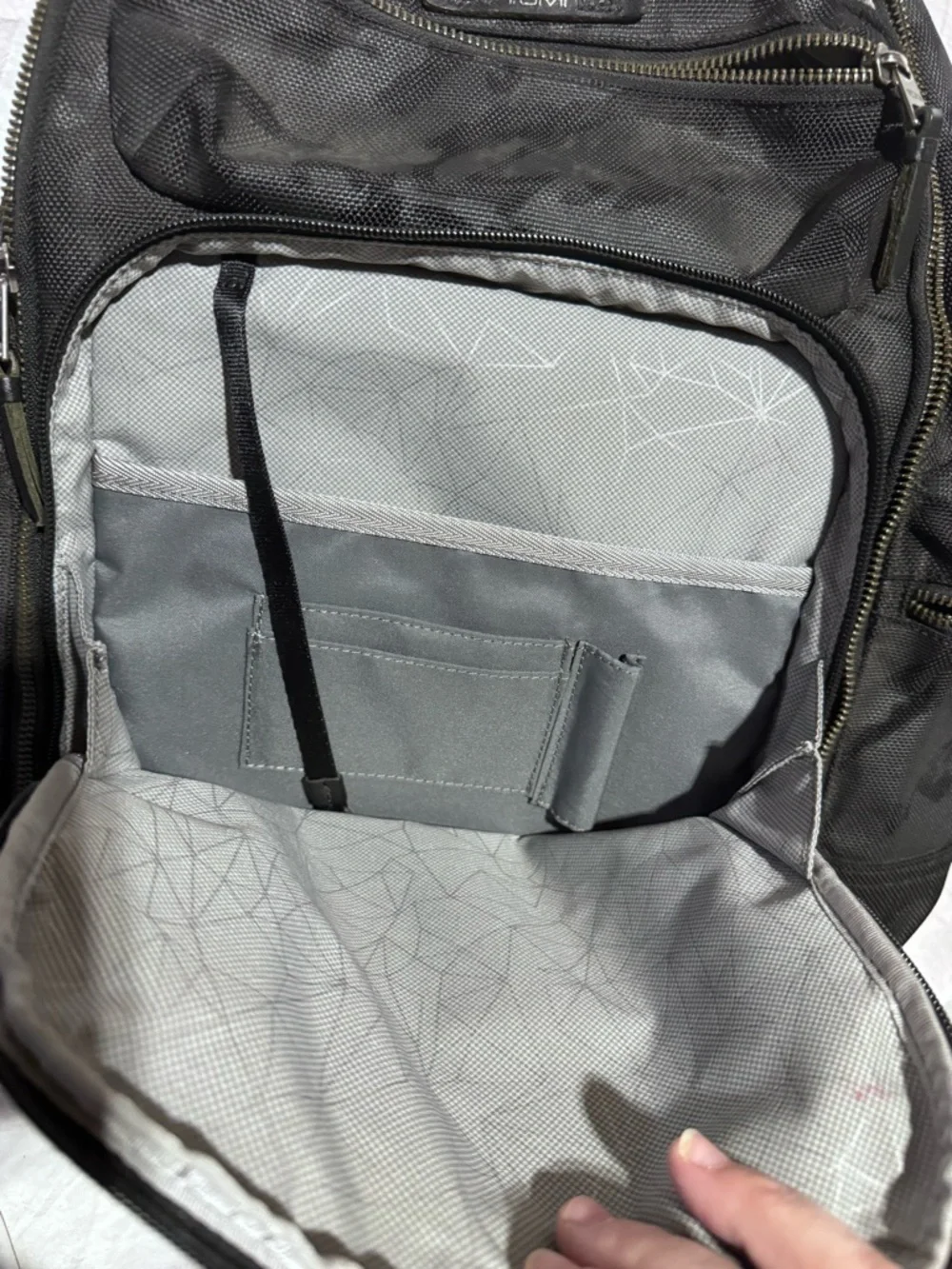 Tumi black camo laptop carry on backpack